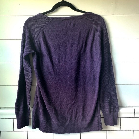 LOFT | purple eggplant colored sweater - Picture 4 of 5
